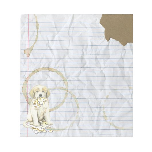 Mijn Grote Pyreneeën Ate Mijn Lesson Plan Notitieblok (Voorkant)