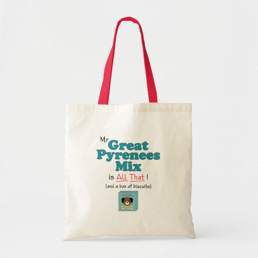 Mijn grote Pyreneeën Mix is alles. Tote Bag (Voorkant)