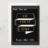 Mijn grote vader Eenvoudig Tekstontwerp Feestdagenkaart (Voorkant / Achterkant)