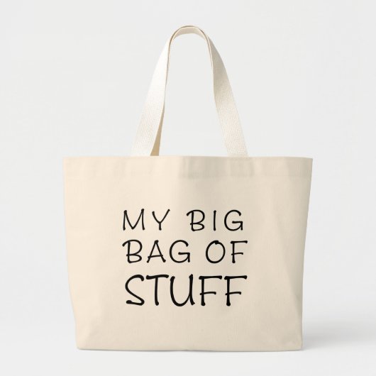 Mijn grote zak met spullen Jumbo tas (Voorkant)