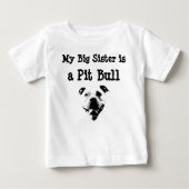 Mijn grote zus is een Pit Bull kindershirt (Voorkant)