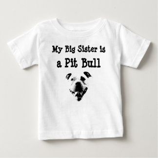 Mijn grote zus is een Pit Bull kindershirt