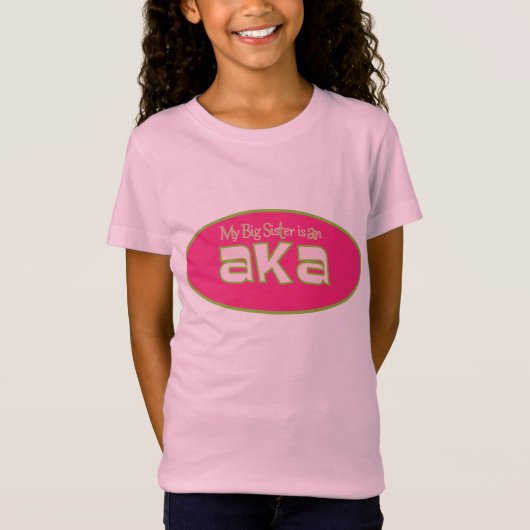 Mijn grote zusje is een AKA T-shirt (Voorkant)