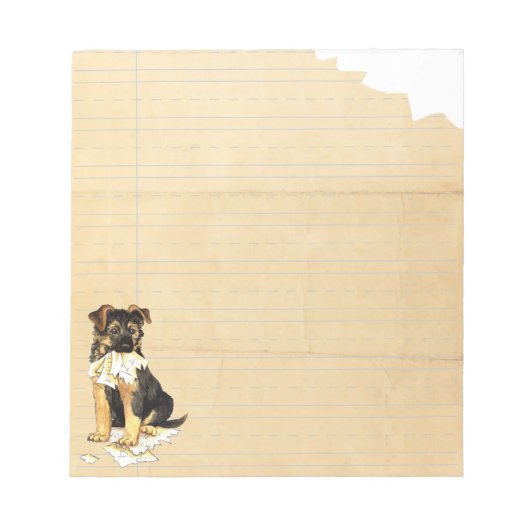 Mijn GSD Ate Mijn thuiswerk Notitieblok (Voorkant)