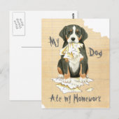 Mijn GSMD Ate Mijn thuiswerk Briefkaart (Voorkant / Achterkant)