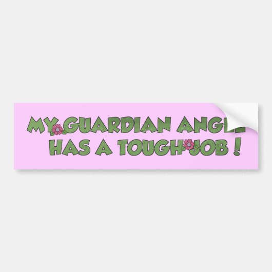 Mijn Guardian Angel Bumpersticker (Voorkant)