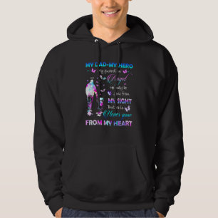 Mijn Guardian Angel Mijn pa Angel pa Hij kijkt nog Hoodie