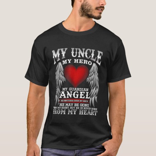 Mijn Guardian Angel oom Oom in Herdenking T-shirt (Voorkant)