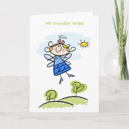 Mijn Guardian Angel Poem Kaart
