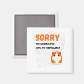 Mijn Guinee Pig Ate Mijn thuiswerk Klassieke T-Shi Magneet (Voorkant / Achterkant)