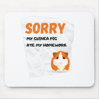 Mijn Guinee Pig Ate Mijn thuiswerk Klassieke T-Shi Muismat