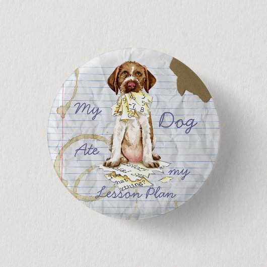 Mijn GWP Ate Mijn Lesson Plan Pinback Button (Voorkant)