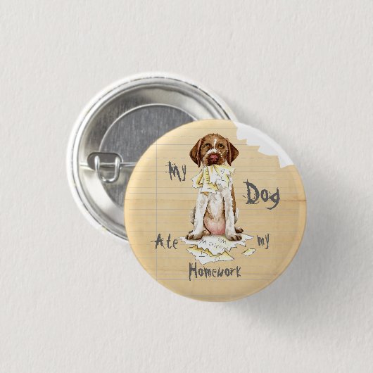 Mijn GWP Ate mijn thuiswerk Ronde Button 3,2 Cm (Voorkant /achterkant)