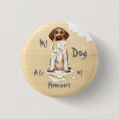 Mijn GWP Ate mijn thuiswerk Ronde Button 3,2 Cm (Voorkant)