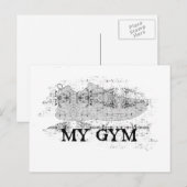 Mijn gym briefkaart (Voorkant / Achterkant)