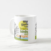 Mijn gym heeft bomen koffiemok (Voorkant links)