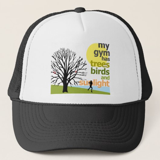 Mijn gym heeft bomen trucker pet (Voorkant)