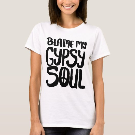 Mijn Gypsy Soul Peace Sign T-shirt (Voorkant)