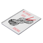 Mijn haakideeën gepersonaliseerd notitieboek (Linkerzijde)