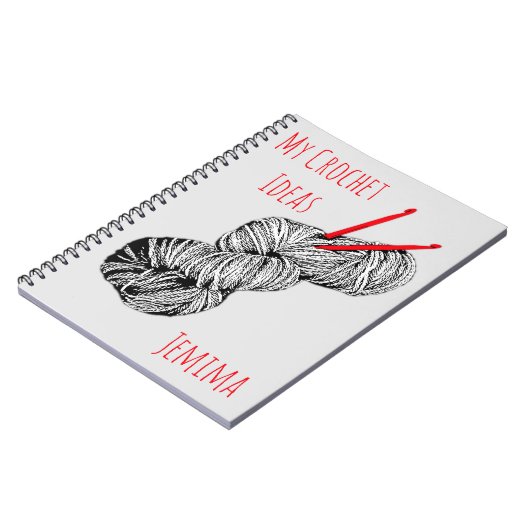 Mijn haakideeën gepersonaliseerd notitieboek (Linkerzijde)