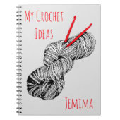 Mijn haakideeën gepersonaliseerd notitieboek (Voorkant)