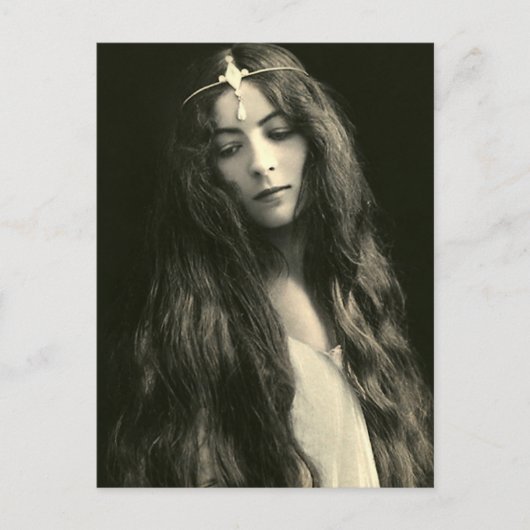 Mijn haar is erg lang briefkaart (Voorkant)