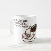 Mijn haar is UnStraight Script Typography Mok (Voorkant links)