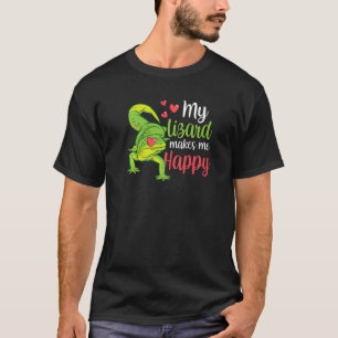 Mijn Hagedis Maakt Me Gelukkig Dier Hagedissen Gec T-shirt
