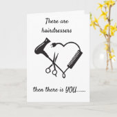 MIJN *HAIRDRESSER IS EEN MAGICIËNT* DIE BIRTHDAAG  KAART (Gele Bloem)