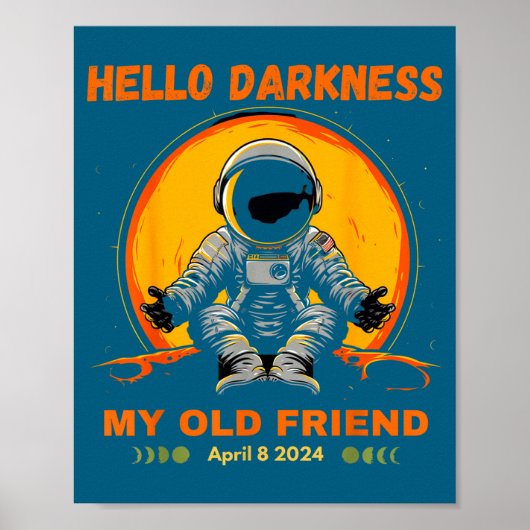 Mijn Hallo Duisternis Vriend Zonsverduistering Poster (Voorkant)