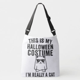 Mijn Halloween kostuum: echt een kat Crossbody Tas