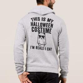 Mijn Halloween kostuum: echt een kat Hoodie