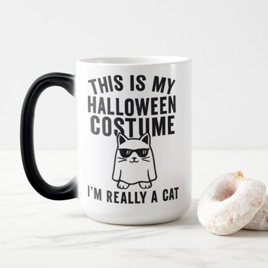 Mijn Halloween kostuum: echt een kat Magische Mok (Met donut)