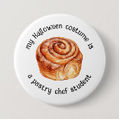 Mijn Halloween kostuum is een banketbakker student Ronde Button 7,6 Cm (Voorkant)