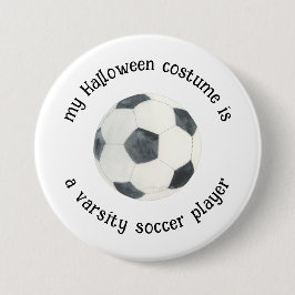 Mijn Halloween kostuum is een voetbalspeler, grapp Ronde Button 7,6 Cm