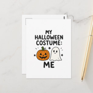 Mijn Halloween-kostuum: Mijzelf - Grappige Illustr Briefkaart
