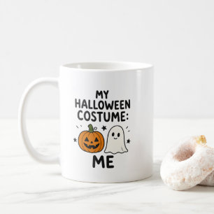 Mijn Halloween-kostuum: Mijzelf - Grappige Illustr Koffiemok
