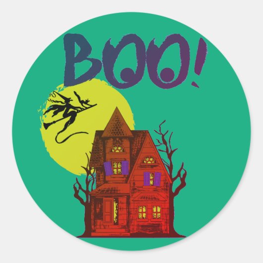 Mijn halloween ronde sticker (Voorkant)