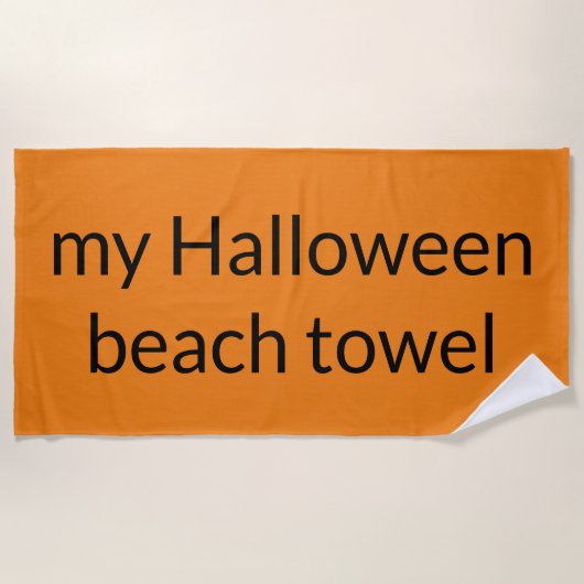 mijn Halloween strandlaken (Voorkant)