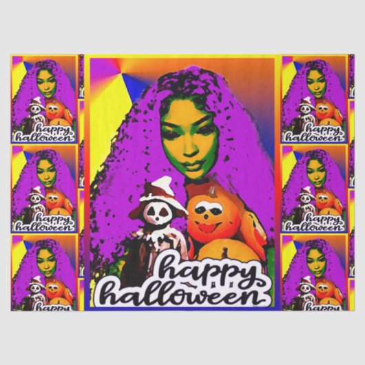 Mijn Halloween-vrienden en ik Tissuepapier (Voorkant)
