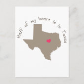 Mijn halve hart ligt in Texas Briefkaart (Voorkant)