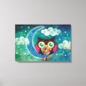 Mijn halvemaanvormige uil verpakt canvas (Voorkant)