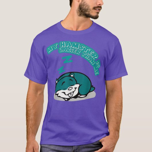 Mijn hamster is luier dan ik T Shirt grappig (Voorkant)