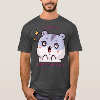 Mijn hamster is mijn valentijn grappige Valentijns T-shirt