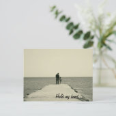 Mijn hand Briefkaart vasthouden (Staand voorkant)