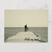 Mijn hand Briefkaart vasthouden (Voorkant)