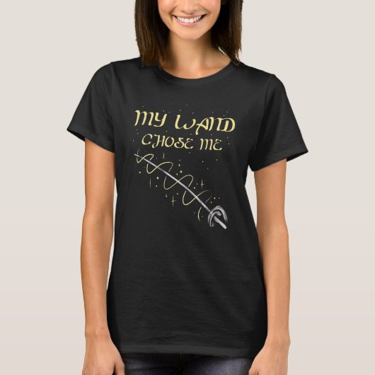 Mijn hand koos me Magic Fencing Sword T-shirt (Voorkant)