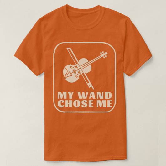 Mijn hand koos me Violinistisch vioolspeler T-shirt (Design voorkant)
