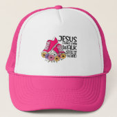 Mijn hand Trucker Hat vasthouden Pet (Voorkant)