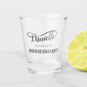 Mijn handgeschreven waskalligrafie in het briefje shot glas (Voorkant)